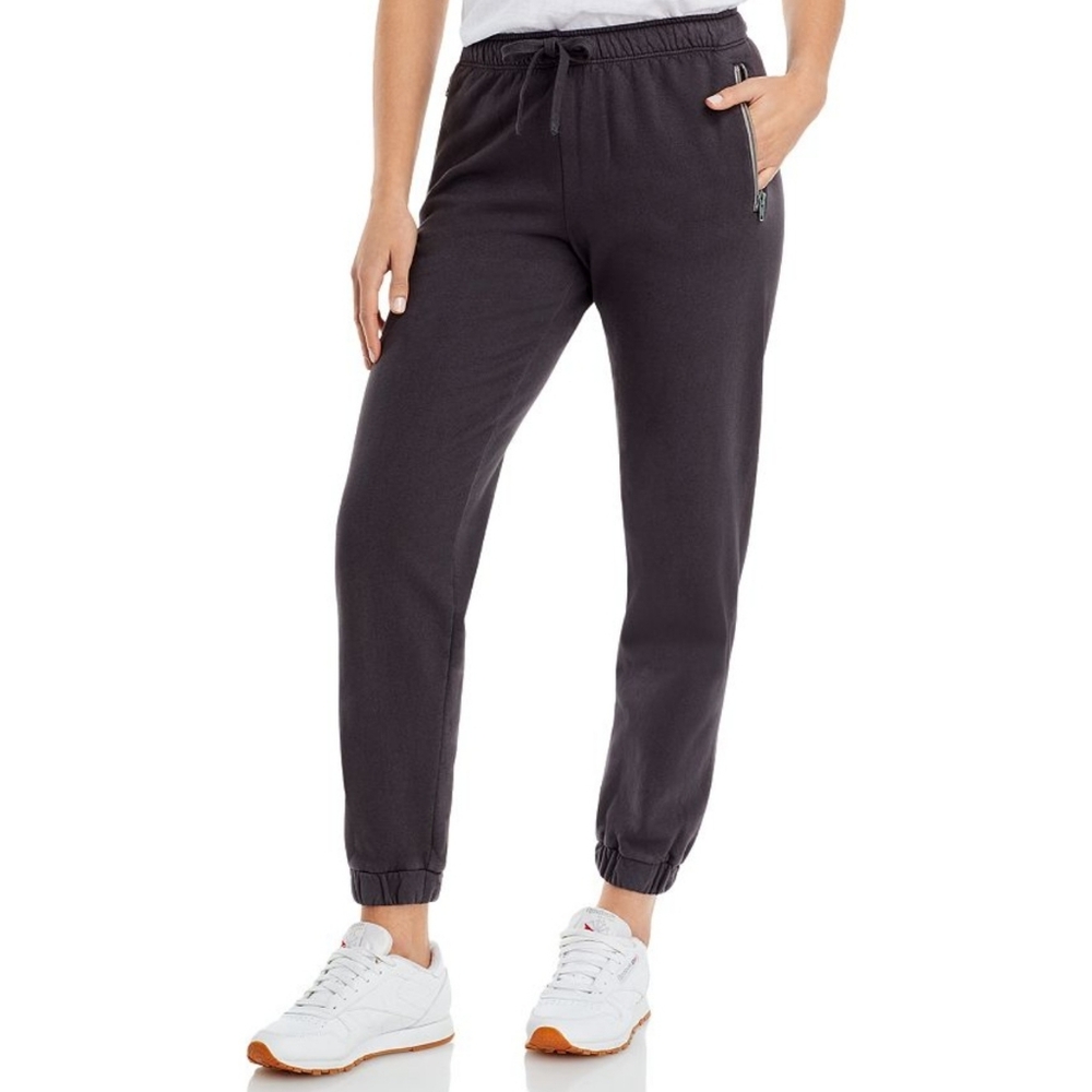 Monrow NWT Dark Grey Cotton Zip Pocket Jogger